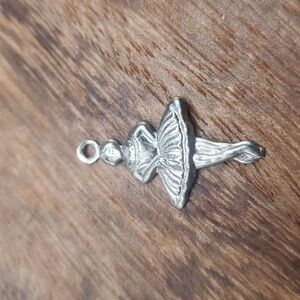 Ballerina charm pendant dancer vintage